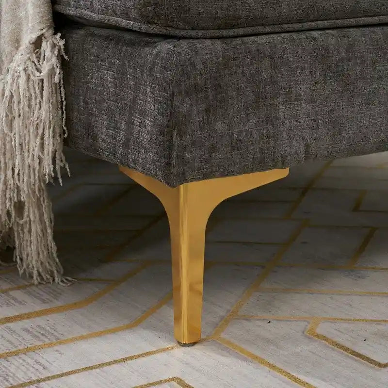 Canapé modulaire d'intérieur trois places simple et élégant