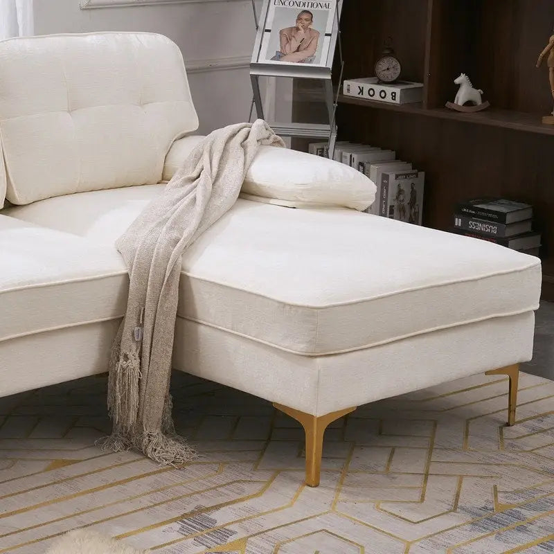 Canapé modulaire d'intérieur trois places simple et élégant