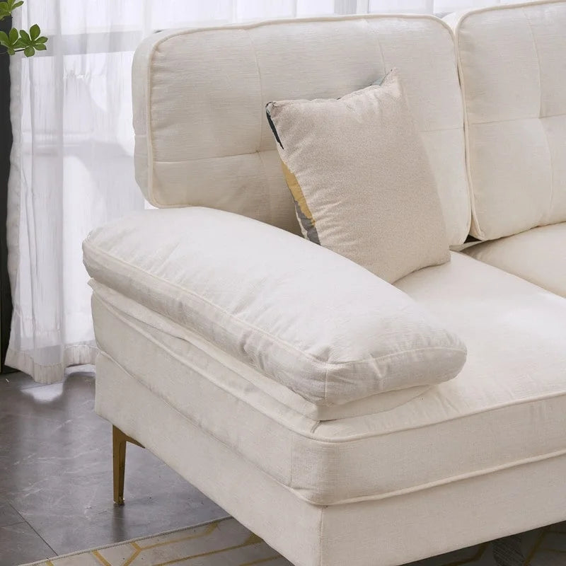 Canapé modulaire d'intérieur trois places simple et élégant