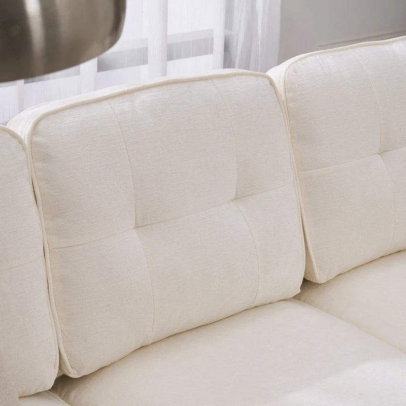 Canapé modulaire d'intérieur trois places simple et élégant