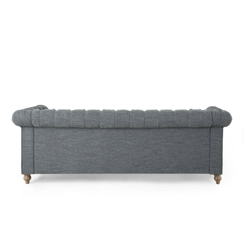 Canapé Saragus Chesterfield avec bordure cloutée par Christopher Knight Home - 85,50 L x 33,25 P x 28,50 H
