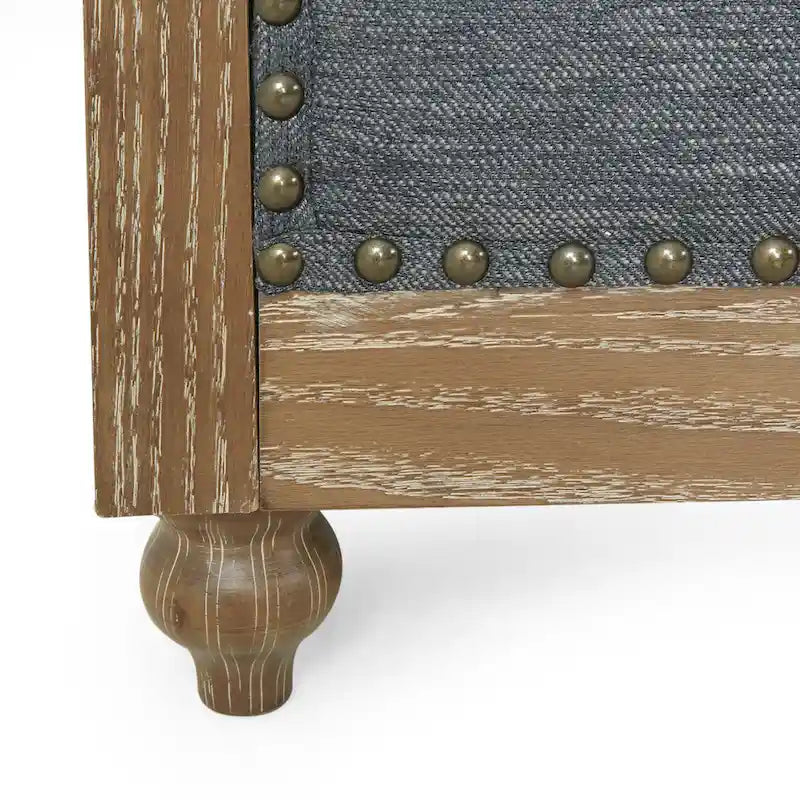 Canapé Saragus Chesterfield avec bordure cloutée par Christopher Knight Home - 85,50 L x 33,25 P x 28,50 H