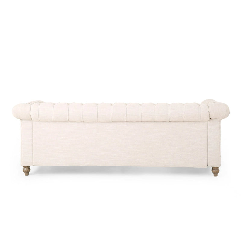 Canapé Saragus Chesterfield avec bordure cloutée par Christopher Knight Home - 85,50 L x 33,25 P x 28,50 H