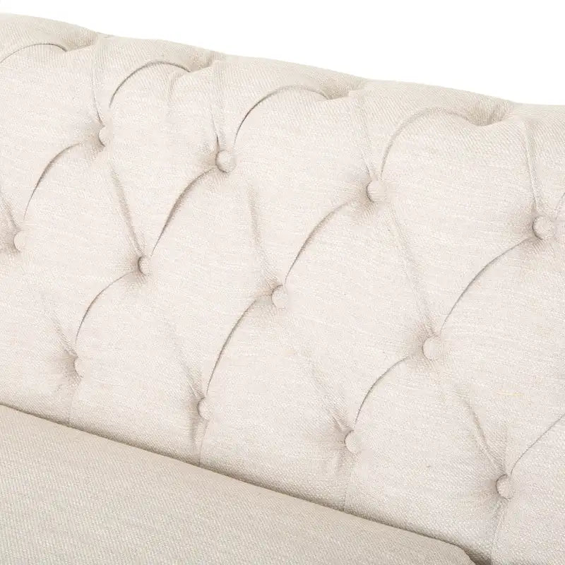 Canapé Saragus Chesterfield avec bordure cloutée par Christopher Knight Home - 85,50 L x 33,25 P x 28,50 H