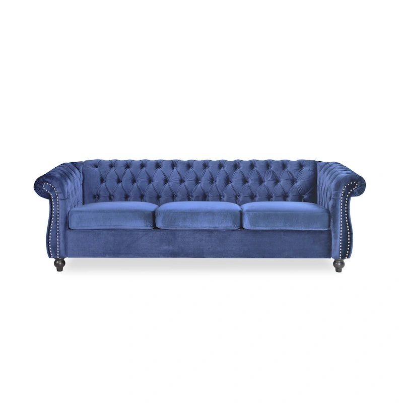 Canapé Chesterfield en Velours capitonné Parksley par Christopher Knight Home