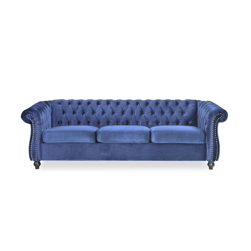 Canapé Chesterfield en Velours capitonné Parksley par Christopher Knight Home