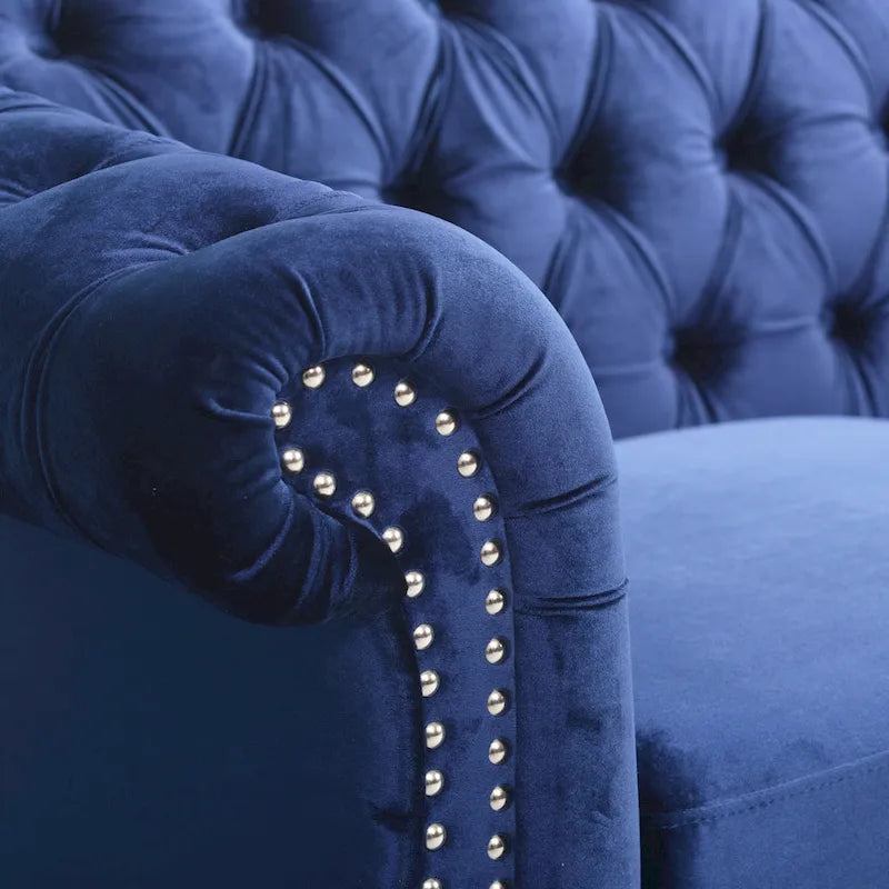 Canapé Chesterfield en Velours capitonné Parksley par Christopher Knight Home
