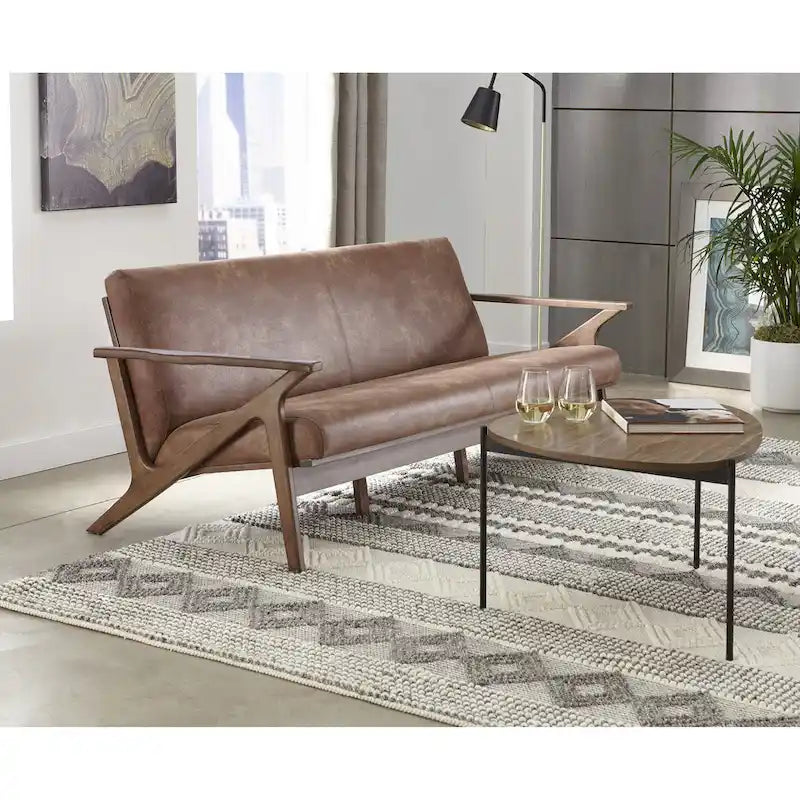 Canapé en bois massif style Mid-Century Simple Living Bianca