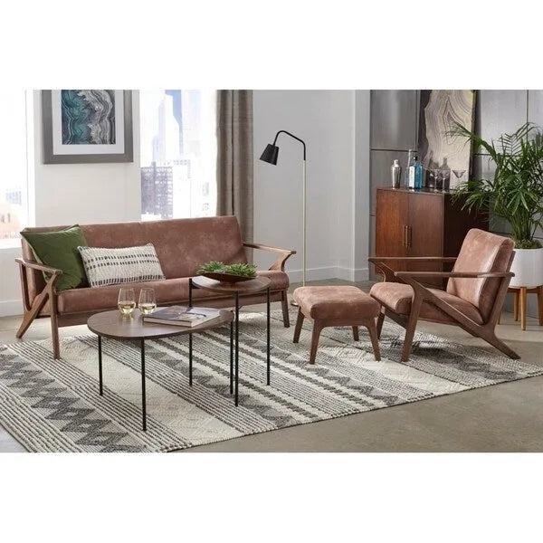 Canapé en bois massif style Mid-Century Simple Living Bianca