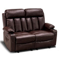 Canapé inclinable électrique MCombo avec fonction chauffage et massage, en similicuir 6095/6075/6077