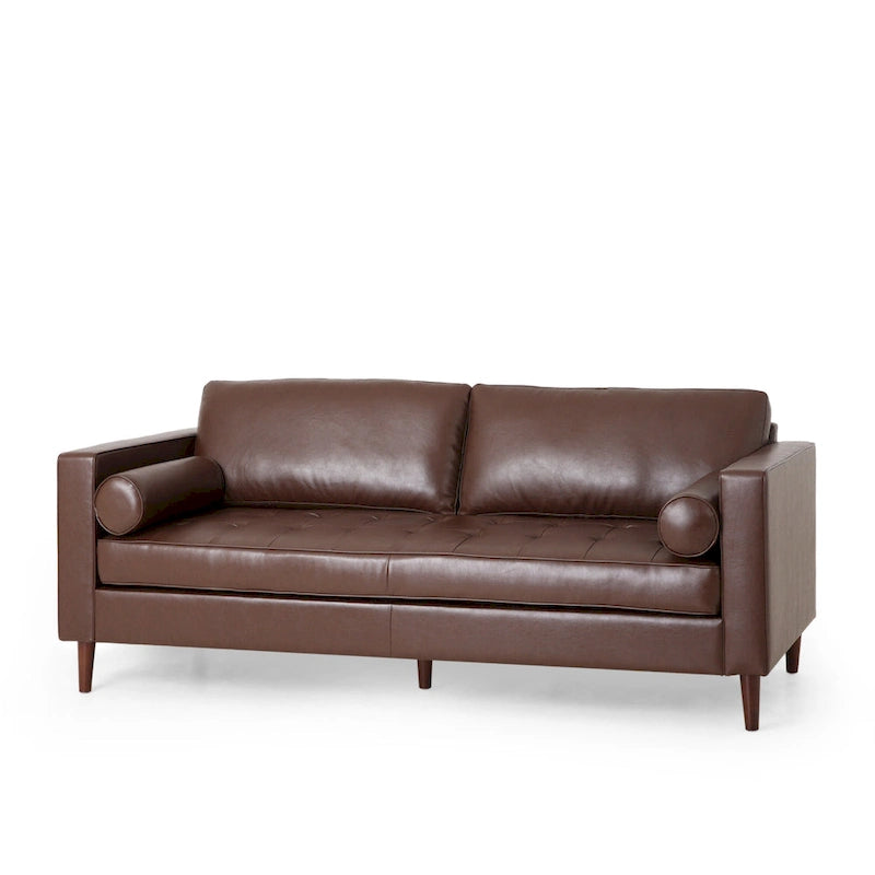 Canapé 3 places capitonné contemporain Malinta de Christopher Knight Home - 82,25 L x 33,00 l x 33,00 H