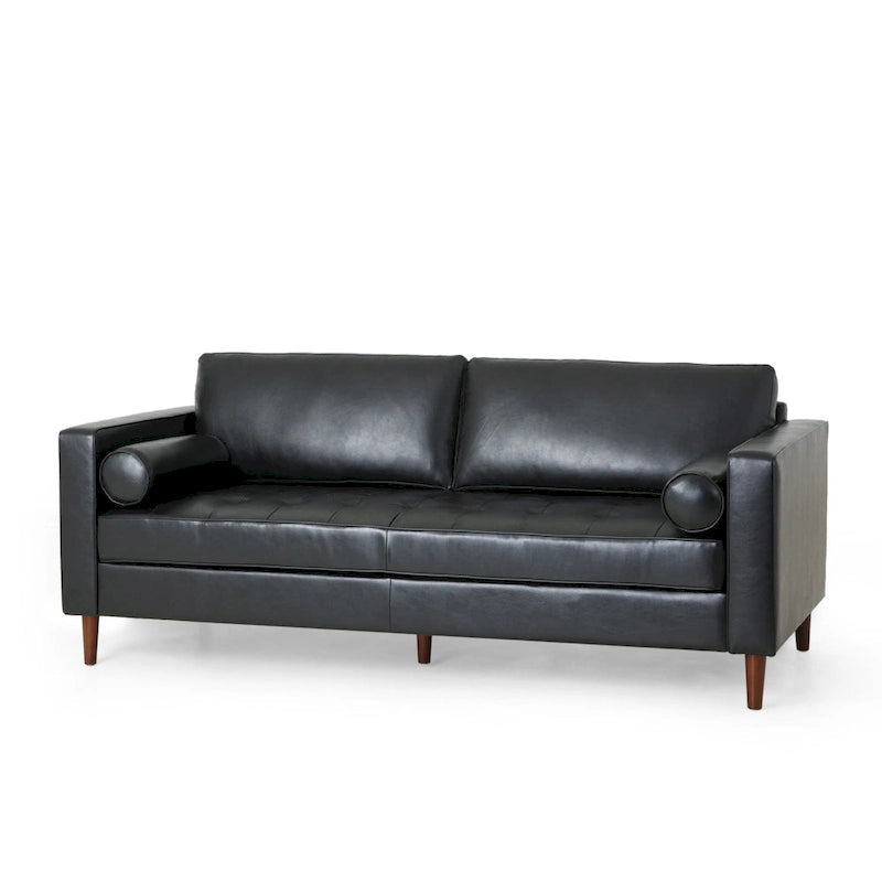 Canapé 3 places capitonné contemporain Malinta de Christopher Knight Home - 82,25 L x 33,00 l x 33,00 H