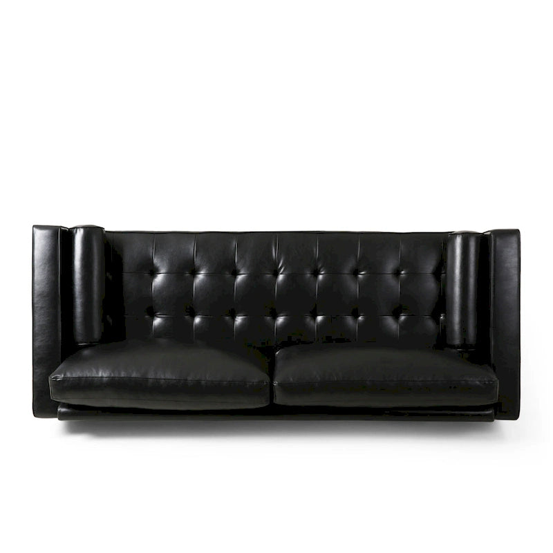 Canapé 3 places capitonné contemporain Malinta de Christopher Knight Home - 82,25 L x 33,00 l x 33,00 H