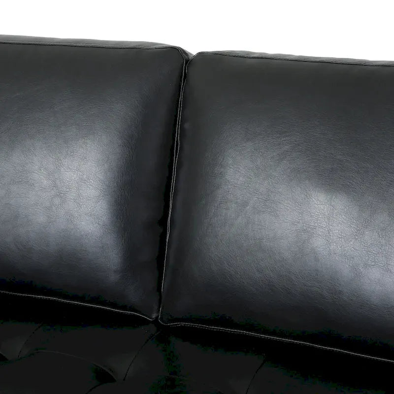 Canapé 3 places capitonné contemporain Malinta de Christopher Knight Home - 82,25 L x 33,00 l x 33,00 H