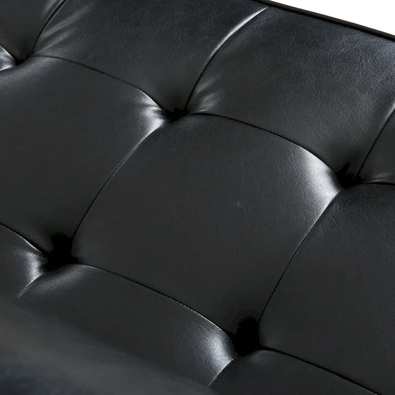 Canapé 3 places capitonné contemporain Malinta de Christopher Knight Home - 82,25 L x 33,00 l x 33,00 H