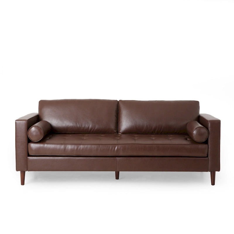 Canapé 3 places capitonné contemporain Malinta de Christopher Knight Home - 82,25 L x 33,00 l x 33,00 H