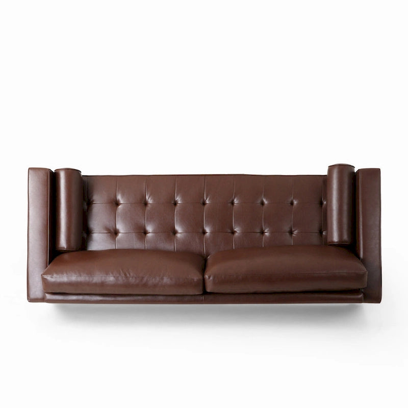 Canapé 3 places capitonné contemporain Malinta de Christopher Knight Home - 82,25 L x 33,00 l x 33,00 H