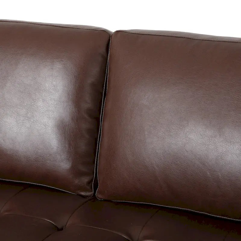 Canapé 3 places capitonné contemporain Malinta de Christopher Knight Home - 82,25 L x 33,00 l x 33,00 H