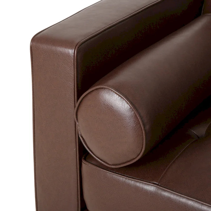 Canapé 3 places capitonné contemporain Malinta de Christopher Knight Home - 82,25 L x 33,00 l x 33,00 H