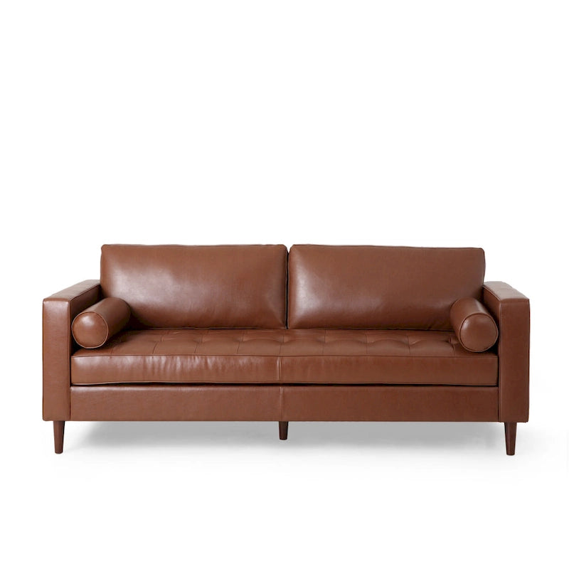 Canapé 3 places capitonné contemporain Malinta de Christopher Knight Home - 82,25 L x 33,00 l x 33,00 H
