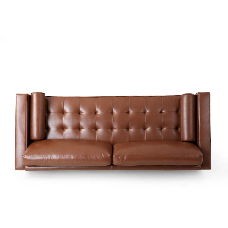 Canapé 3 places capitonné contemporain Malinta de Christopher Knight Home - 82,25 L x 33,00 l x 33,00 H