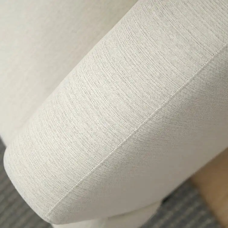 Canapé en tissu gris moderne en coton et lin pour salon