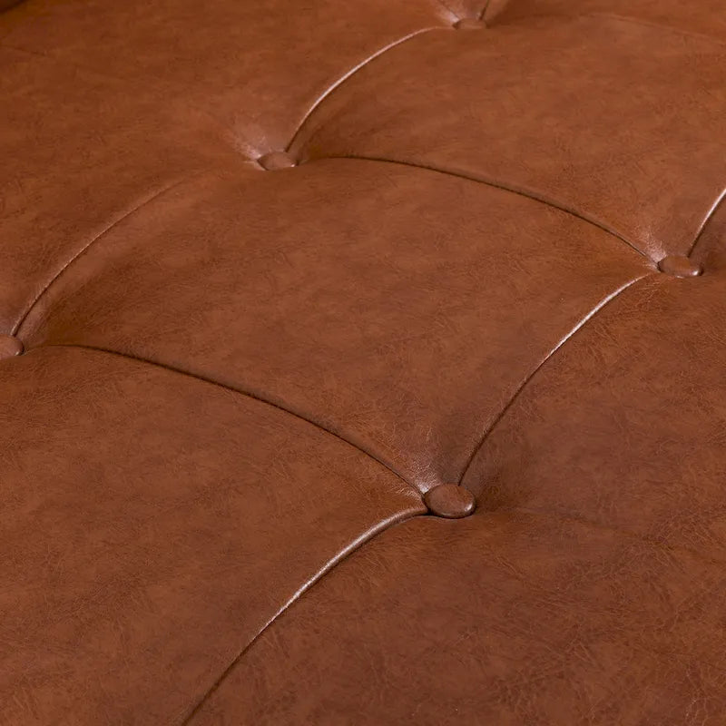 Canapé capitonné Barnard Mid-century avec oreillers décoratifs par Christopher Knight Home