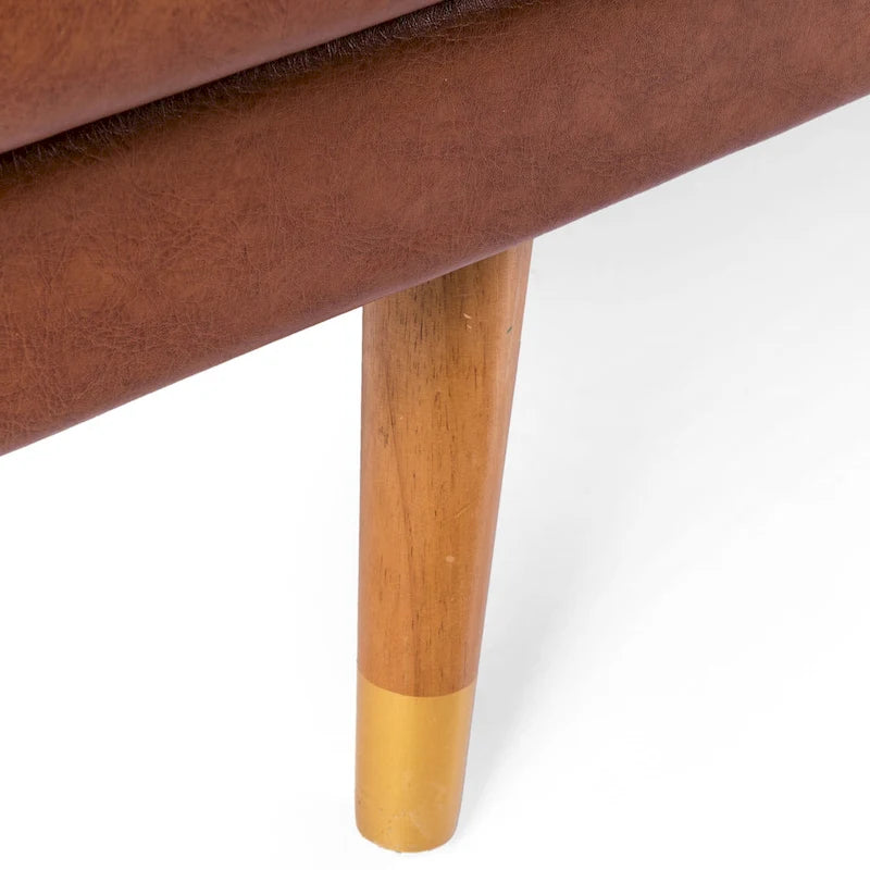 Canapé capitonné Barnard Mid-century avec oreillers décoratifs par Christopher Knight Home