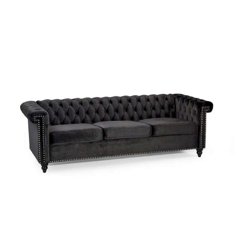 Canapé en velours capitonné Parkhurst de Christopher Knight Home