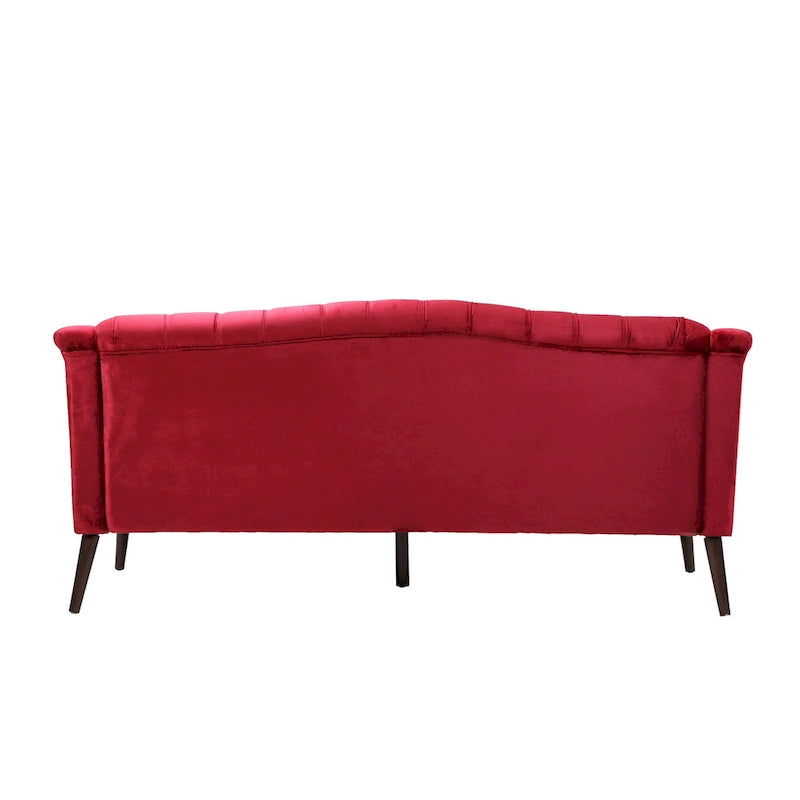 Canapé Adelia en velours capitonné style moderne glamour de Christopher Knight Home