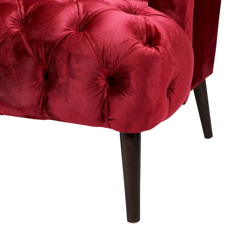 Canapé Adelia en velours capitonné style moderne glamour de Christopher Knight Home