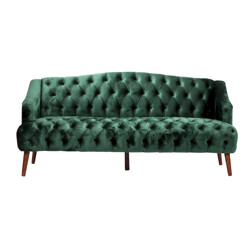 Canapé Adelia en velours capitonné style moderne glamour de Christopher Knight Home