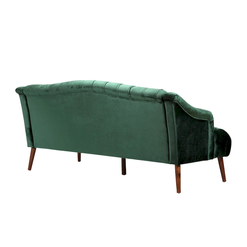 Canapé Adelia en velours capitonné style moderne glamour de Christopher Knight Home