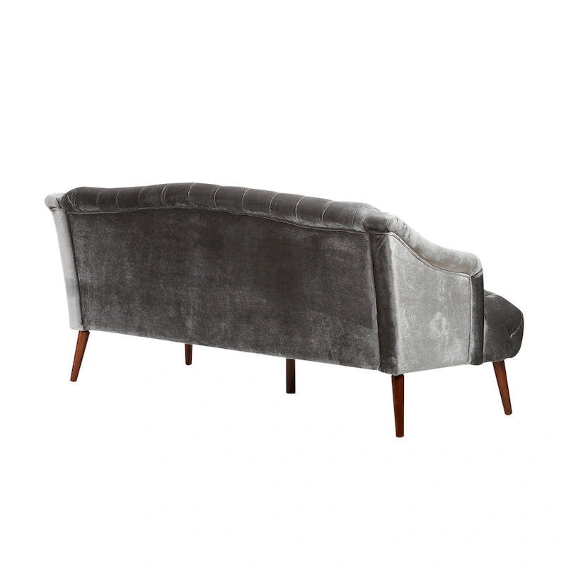 Canapé Adelia en velours capitonné style moderne glamour de Christopher Knight Home