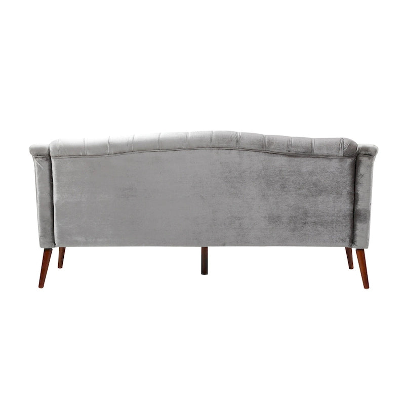 Canapé Adelia en velours capitonné style moderne glamour de Christopher Knight Home