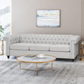 Canapé Chesterfield capitonné gris Parkhurst de Christopher Knight Home