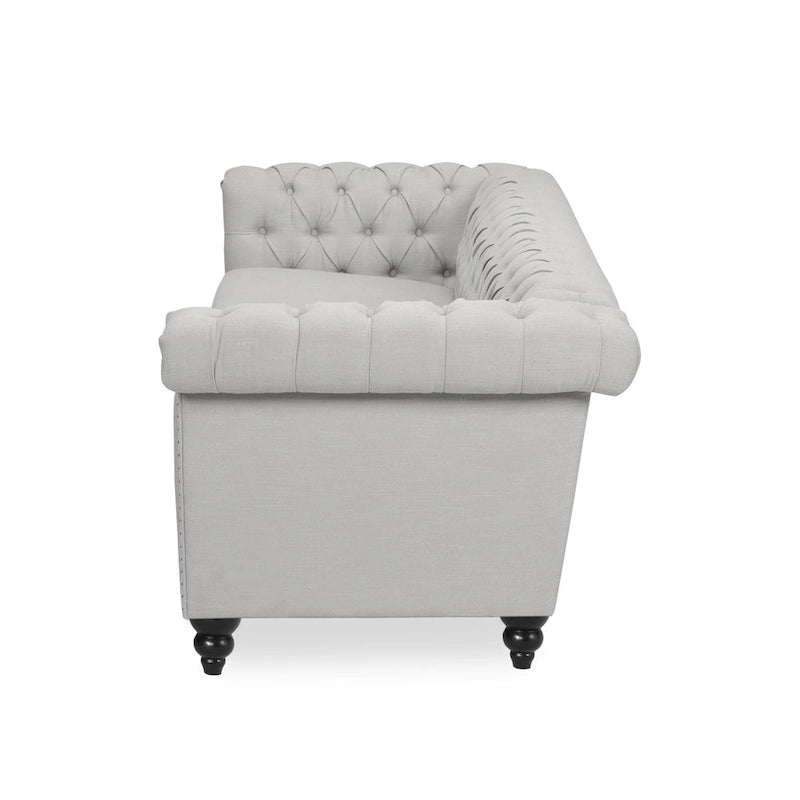 Canapé Chesterfield capitonné gris Parkhurst de Christopher Knight Home