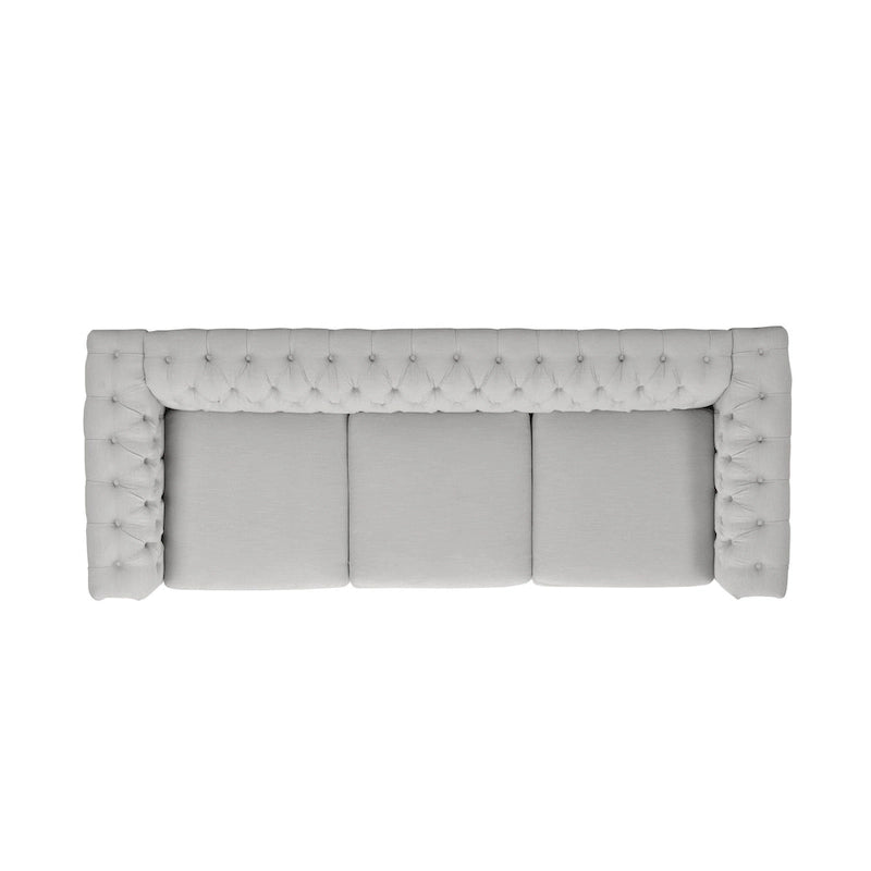 Canapé Chesterfield capitonné gris Parkhurst de Christopher Knight Home
