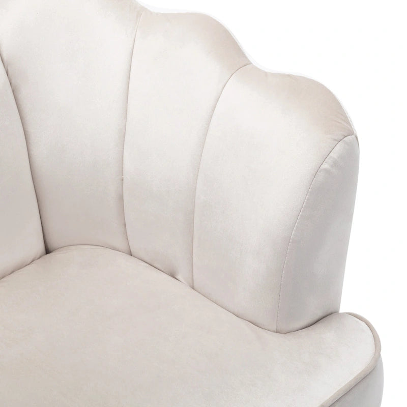 Canapé 3 places Reitz Glam Velvet Shell de Christopher Knight Home - 76,25 L x 29,25 l x 33,50 H
