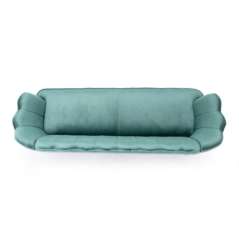Canapé 3 places Reitz Glam Velvet Shell de Christopher Knight Home - 76,25 L x 29,25 l x 33,50 H