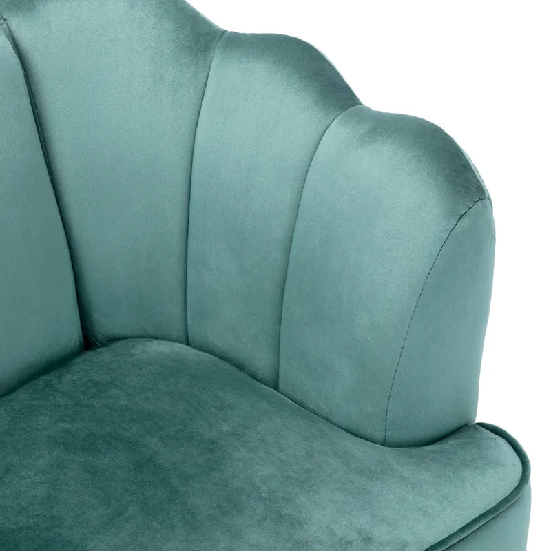 Canapé 3 places Reitz Glam Velvet Shell de Christopher Knight Home - 76,25 L x 29,25 l x 33,50 H