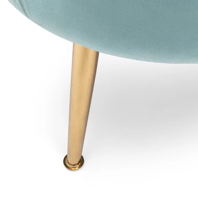 Canapé 3 places Reitz Glam Velvet Shell de Christopher Knight Home - 76,25 L x 29,25 l x 33,50 H