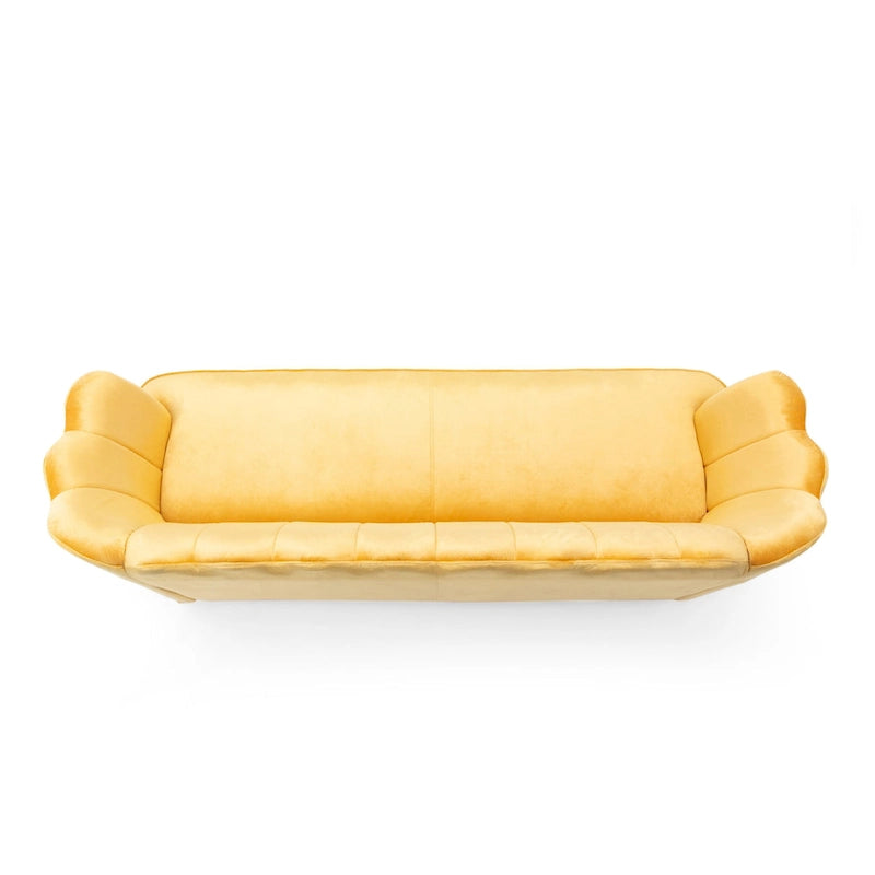 Canapé 3 places Reitz Glam Velvet Shell de Christopher Knight Home - 76,25 L x 29,25 l x 33,50 H