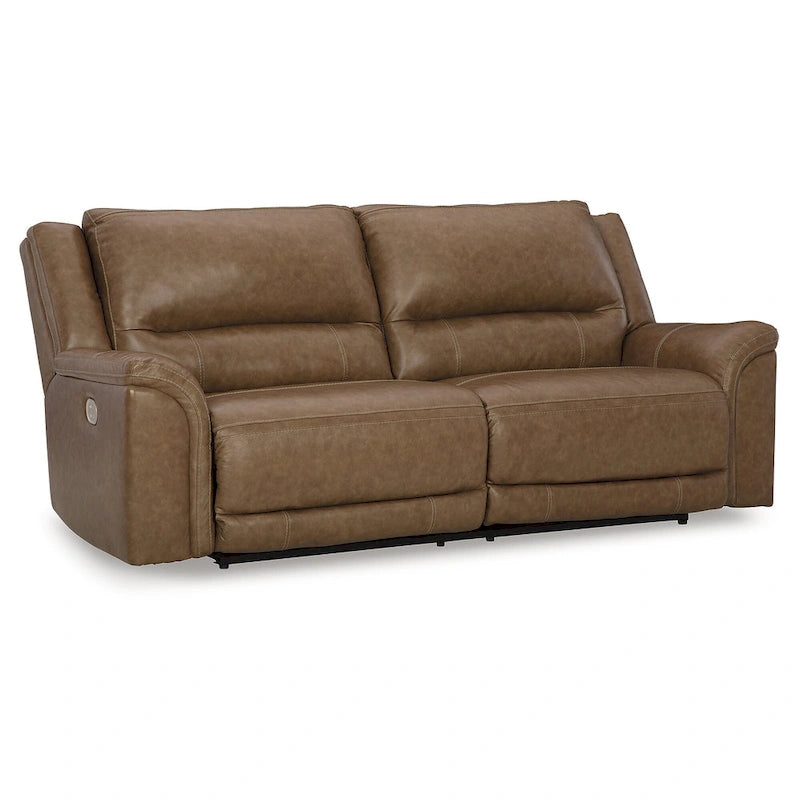 Canapé inclinable électrique Trasimeno Caramel de Signature Design by Ashley - 92 L x 40 P x 42 H