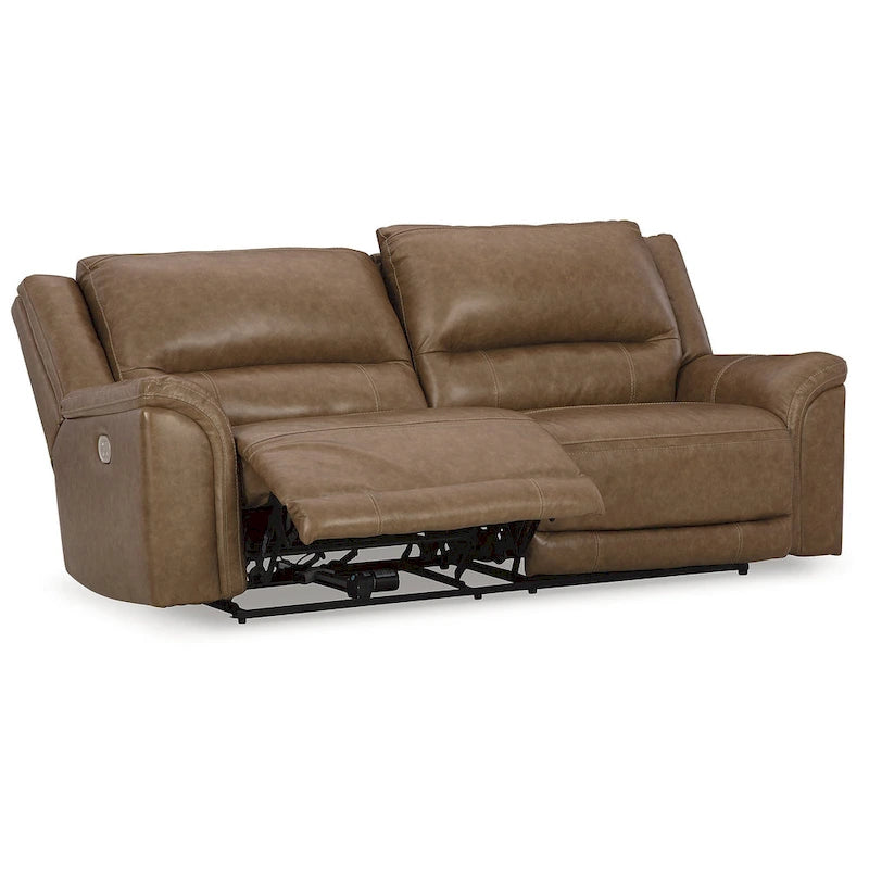 Canapé inclinable électrique Trasimeno Caramel de Signature Design by Ashley - 92 L x 40 P x 42 H