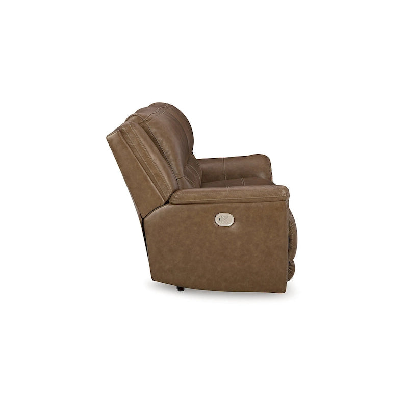 Canapé inclinable électrique Trasimeno Caramel de Signature Design by Ashley - 92 L x 40 P x 42 H