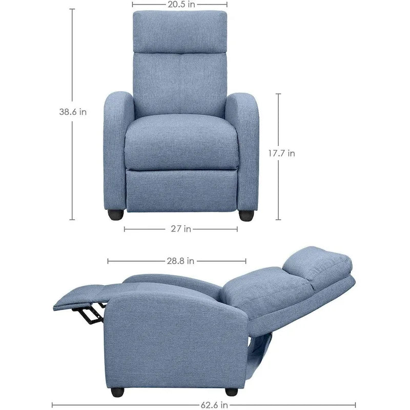 Fauteuil inclinable Homall en tissu, canapé inclinable individuel pour salon