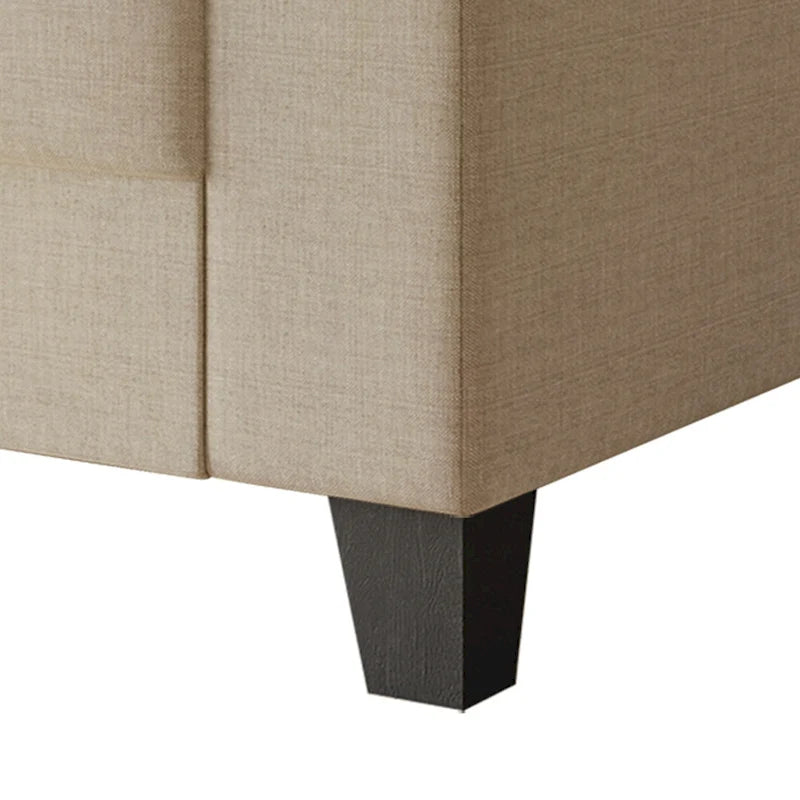 Canapé rembourré en lin style simple CraftPorch