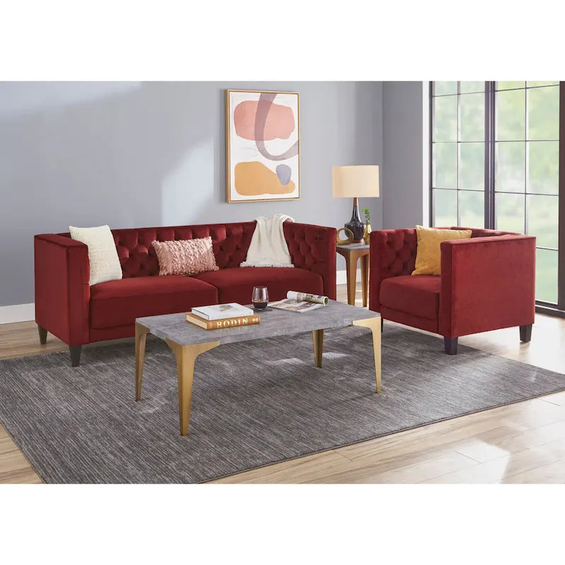 Canapé Lifestorey Modern Chesterfield Back