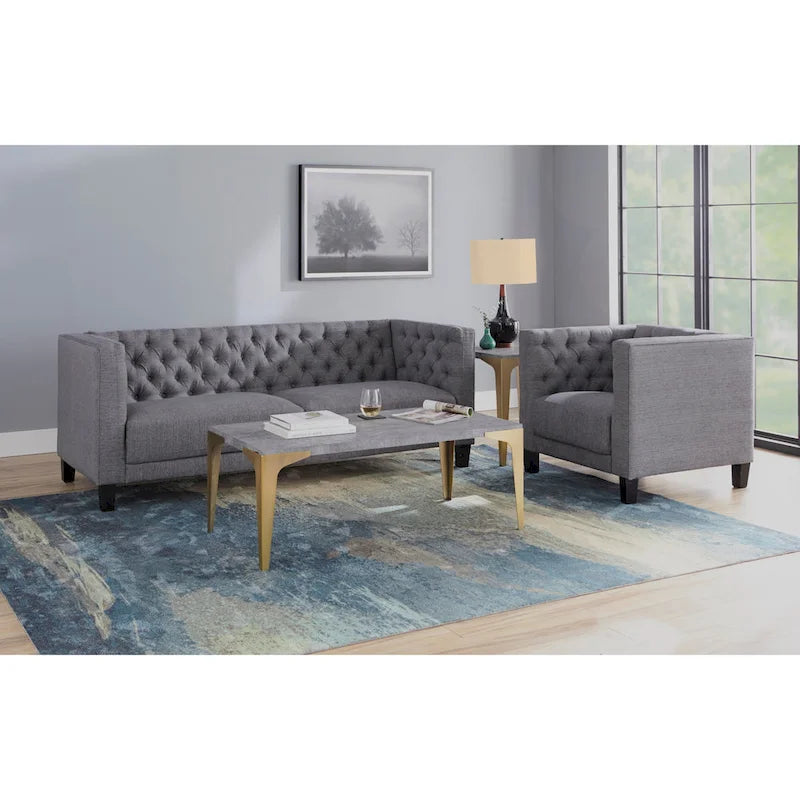 Canapé Lifestorey Modern Chesterfield Back